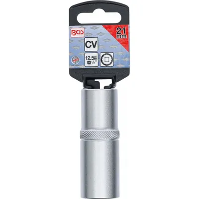 Produktbild von BGS Steckschlüssel-Einsatz, 12,5 mm (1/2"), SW 21 mm, tief, Zwölfkant