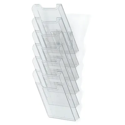 Image de Exacompta Trieur mural modulable vertical 6 compartiments A4 Cristal 64758D