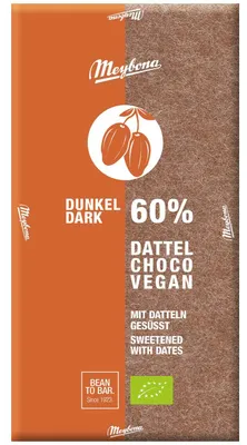 Produktbild von Meybona Dattel Choco Vegan 60% 80g