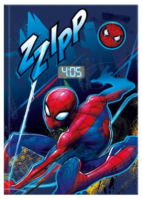 Obrázek produktu pro Notatnik Spiderman z zegarkiem LCD