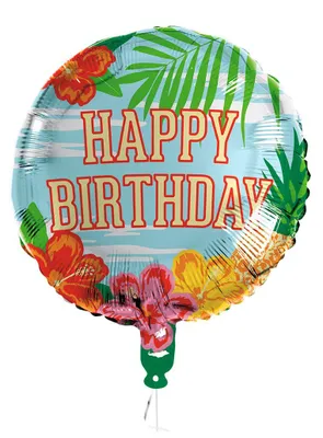 Produktbild von Happy Birthday Folienballon Hawaii