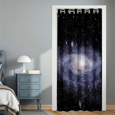 Produktbild von Verdunklungsvorhang mit Ösen Sternenhimmel 80x150cm