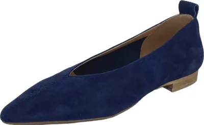 Produktbild von Donna Carolina Ballerina TRAY STITCH, Rauleder, Blau, Damen