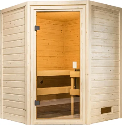 Produktbild von Karibu Innensauna Danika inkl. Saunaofen 3,6kW integr. Steuerung