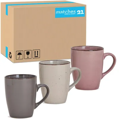 Immagine prodotto di Set di 36 tazze da caffè in gres monocromatico moderno e vintage