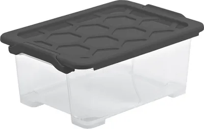 Produktbild von Box mit Deckel 11 l EVO SAFE KEEPING, Farbe:Anthrazit