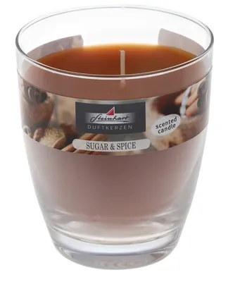 Produktbild von Duftkerze im Glas (bauchig) Sugar & Spice 107/92 mm, ca. 40 h