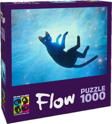Image de Puzzle de 1 000 pièces. Flow. Chat noir