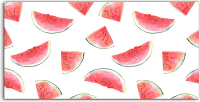 Produktbild von Coloray Acrylbild 120x60  Wandbild Acrylbilder Deko groß Wassermelone Aquarellfarbe