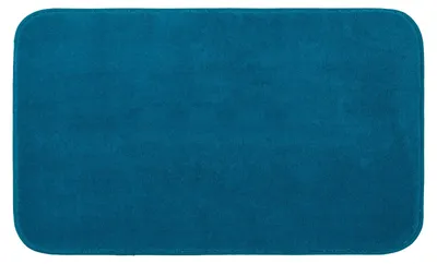 Produktbild von GÖZZE RIO Premium Badteppich weicher rutschhemmender saugfähiger Mikrofaser-Badvorleger Petrol 70 x 120 cm