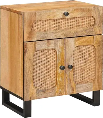 Produktbild von Nachttisch Natur 50 x 33 x 60 cm Massivholz Mango