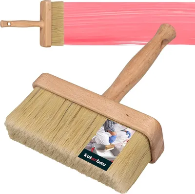 Produktbild von KOTARBAU® Farbpinsel für Maler Holzgriff 150 mm 1 St. Flachpinsel Beizen Lasur Farben Malerpinsel Streichen Lack Acrylfarben Reißfeste Borsten Auswaschbar