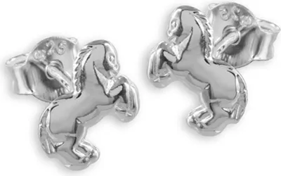 Produktbild von Kinderohrringe Pferd Kinder Ohrstecker Silber Kinderschmuck