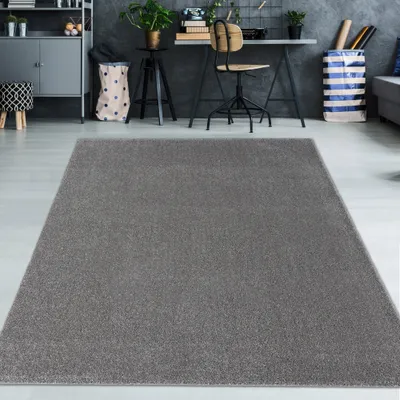 Produktbild von Klassischer Teppich im Unidesign in grau Größe - 160 x 230 cm