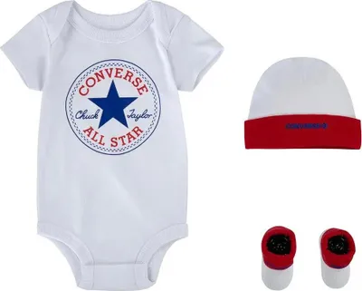 Zdjęcie produktu dla Converse Kids Classic Birth Set biały 6-12 miesięcy chłopcy biały 6-12 miesięcy
