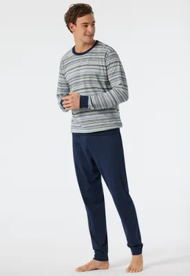 Produktbild von Schiesser Herren Schlafanzug lang ST grau-mel. 048
