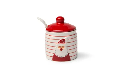 Produktbild von Excelsa Zuckerdose Snowman Keramik 8Xh11X8 Cm Rot