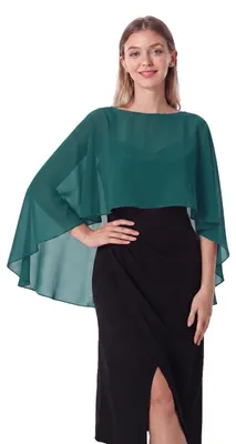 Produktbild von Chiffon Cape Damen Schal in Türkis