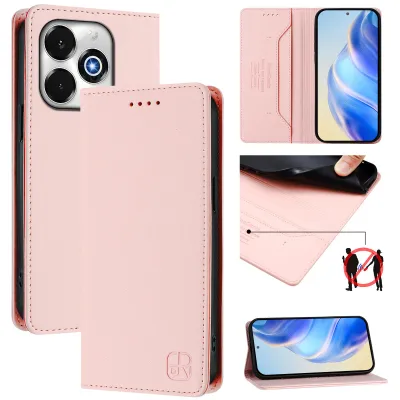 Produktbild von Lederhülle für Umidigi G100X Hülle Flip Brieftasche Kartenfächern Ständer Schutzhülle Pink