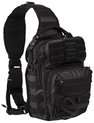 Assault-Rucksack, taktisches Schwarz, 10 L, Polyester, One Size