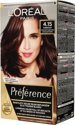 Produktbild von Loreal Preference Haarfarbe Nr. 4.15 Caracas - intensives Tiefbraun 1op.