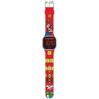 Produktbild von Basic Super Mario Led Horloge Rood