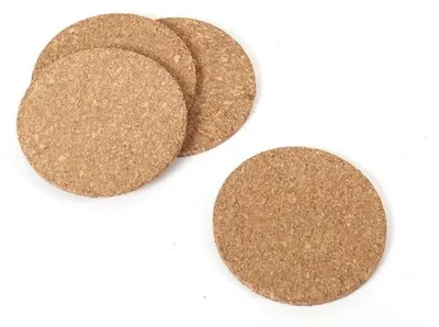 Produktbild von 4x runde Korkuntersetzer 10 x 10 cm