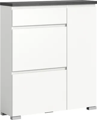 Produktbild von Schuhschrank >Shoelove< in Weiß - 95x109x27cm (BxHxT)