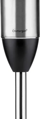 Produktbild von Stabmixer 600W aus Edelstahl mit 4-Klingen-Messer, stufenloser Geschwindigkeit, Soft-Touch-Griff, Turbo-Funktion und ergonomischem Design