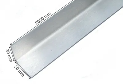 Produktbild von Edelstahl-Winkel L- Profi Innenwinkel 30 mm Ecken Schutz Kantenschutz 2000mm V2A
