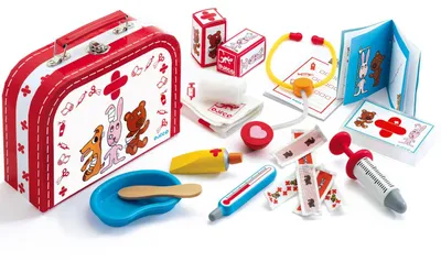 Zdjęcie produktu dla Zestaw lekarski do zabawy w lekarza, Djeco