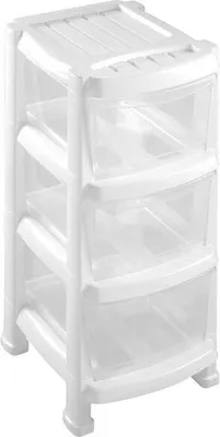 Zdjęcie produktu dla Heidrun 1520, Zasobnik na rzeczy, Przezroczysty, Biały, Prostokątny, Plastik, Monochromatyczny, 290 mm