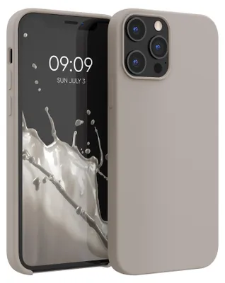 Produktbild von kwmobile Handyhülle für iPhone 12 Pro Max Hülle, für iPhone 12 Pro Max Case - Hülle Silikon - kabelloses Laden - Taupe