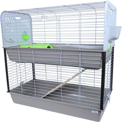 Productafbeelding van Savic Konijnenkooi Caesar 3 Double Knock Down voor cavia’s en dwergkonijnen