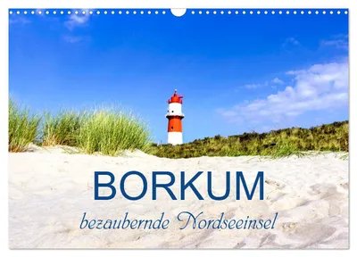 Produktbild von Borkum, bezaubernde Nordseeinsel (Wandkalender 2027 DIN A3 quer), CALVENDO Monatskalender