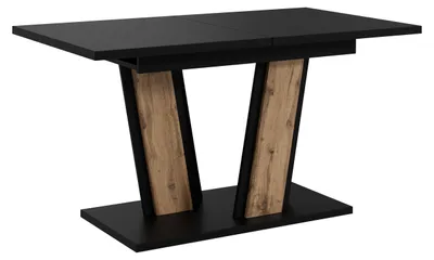 Produktbild von MIRJAN24 Tisch Muss 160, Esszimmer Tisch (Farbe: Schwarz / Wotan Eiche)