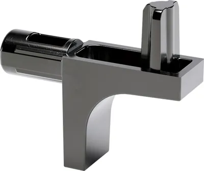Produktbild von ITALIANA FERRAMENTA Steckbodenträger K-LINE 2 Zapfen ø5 mm vernickelt schwarz