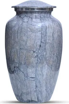 Image de Urne XXL en aluminium - 3,5 litres - Urne décorative moderne pour les cendres humaines et animales - Unique et durable