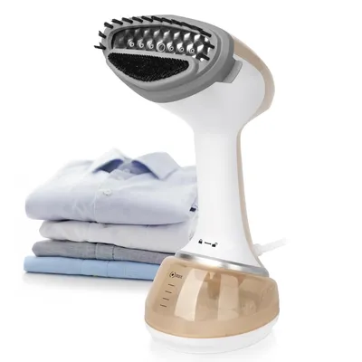 Produktbild von Emerio Kleidungsdampfer – Hand-Dampfglätter für Kleidung – Dampfgerät inkl. Zubehör – Reiseformat – SB-130292 – Weiß
