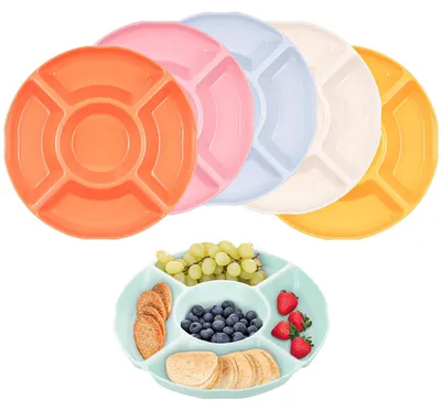 Immagine prodotto di Set di 6 piatti per snack con scomparti