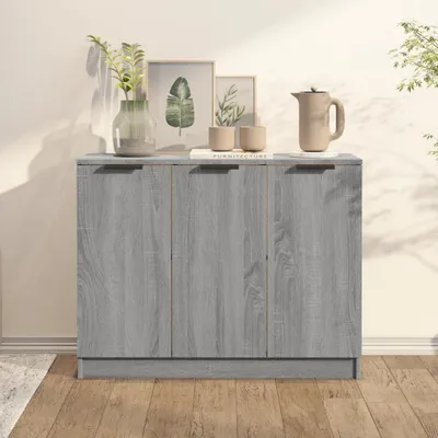 Obrázek produktu pro vidaXL Příborník Grey Sonoma 90,5x30x70 cm výrobek ze dřeva
