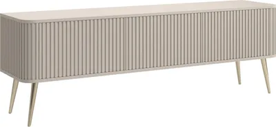 Immagine prodotto di Selsey Ovarlo - Credenza per TV, grigio con gambe in metallo dorato, 163 cm
