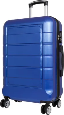 Produktbild von ABS Hartschale Reise Koffer Trolley Gepäck vier 360° Rollen Itzum Blau Gr. L