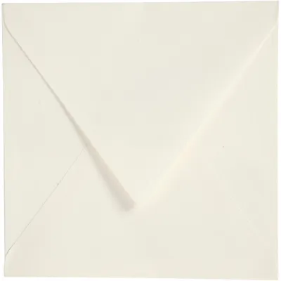 Produktbild von Creativ Company Umschläge Luxuspapier 16x16 cm Off-White 50 Stück