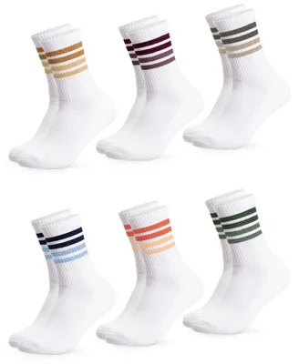 Produktbild von Occulto Damen Retro Tennis Socken 6er Pack (Modell: Steffi)