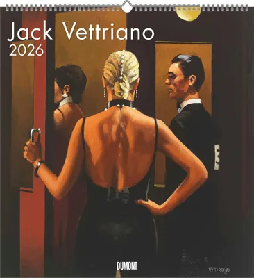 Zdjęcie produktu dla Jack Vettriano 2026 - Kalendarz artystyczny - Kalendarz ścienny - 45x48