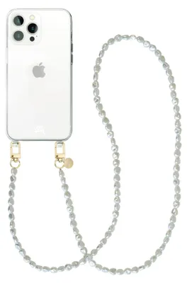 Produktbild von Pearlfection Transparant Cord Hülle - Long cord  - Kompatibel mit iPhone 14 Pro Max