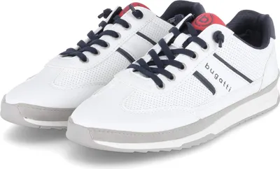 Produktbild von Bugatti Herren Low Sneaker Weiß Synthetik Größe: 46
