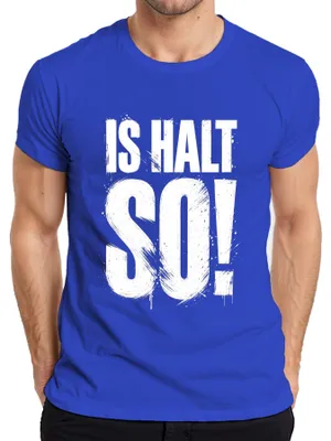 Productafbeelding van Is het zo! Grappige spreuk, cadeau, statement, sarcasme, ironie, heren T-shirt, blauw, XL
