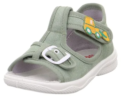 Produktbild von Superfit Baby-Jungen Polly Hausschuhe, Hellgrün/Silber 7500, 20 EU